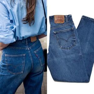 VINTAGE Levi's 550 Relaxed Distressed Mom Jeans